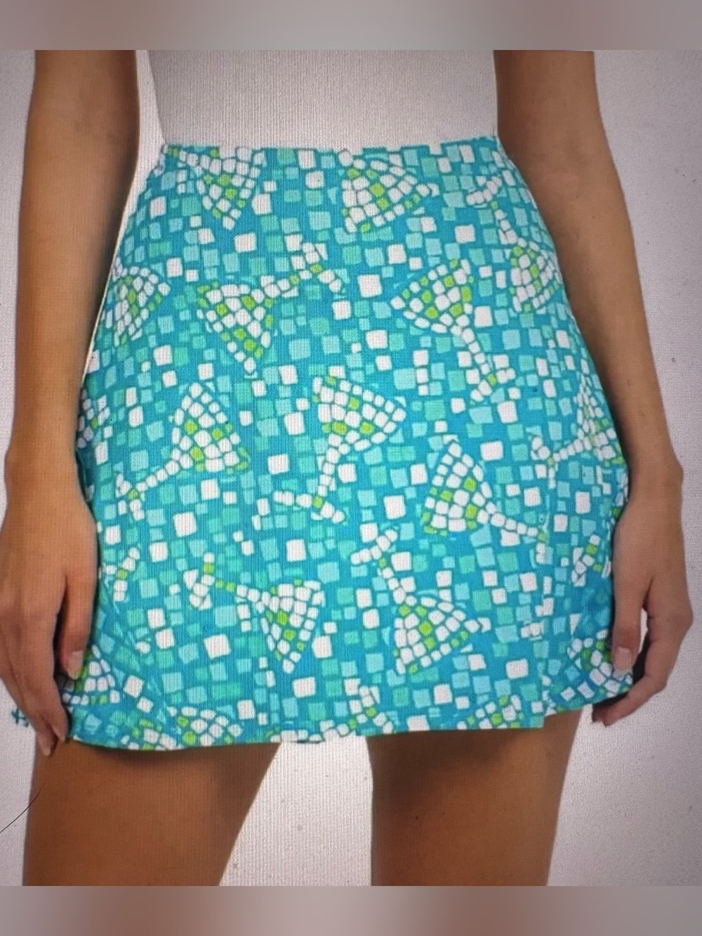 IBKUL‎ Swing Skort Women Size L EUC Lined Cool Quick-Dry UPF50+ Pocket